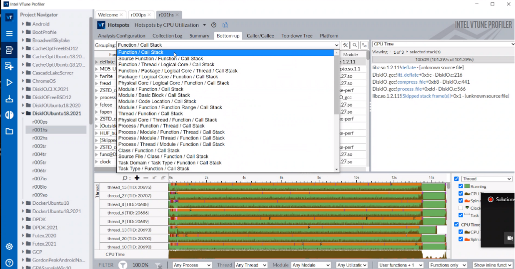 vtune profiler 